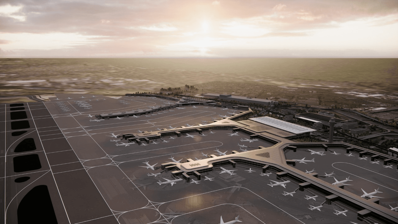Newark Liberty Airport Vision Plan airside layout